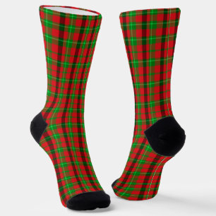 Rood en groen geruit kerstfeest sokken