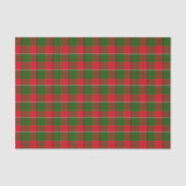 Rood en groen geruit Kerstfeest Tissuepapier (Voorkant)