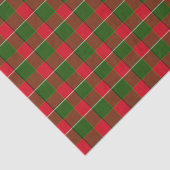 Rood en groen geruit Kerstfeest Tissuepapier (Detail)