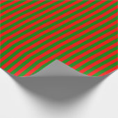 Rood en groen gestreepd inpakpapier (Hoek)