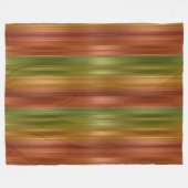 Rood en groen gestreept fleece deken (Voorkant (Horizontaal))