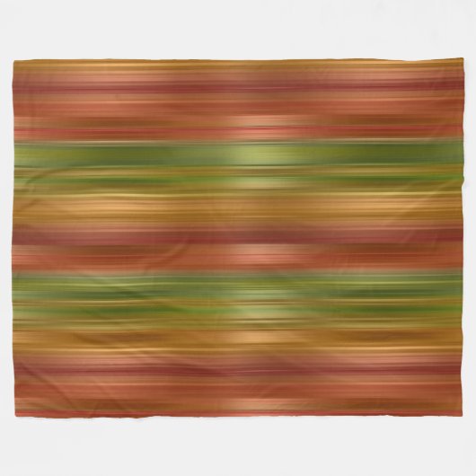 Rood en groen gestreept fleece deken (Voorkant (Horizontaal))