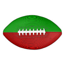 Rood en groen gestreept Football