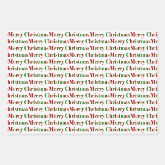 Rood en groen gestreept hart Vrolijk kerstfeest Inpakpapier Vel (Voorkant 3)