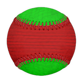 Rood en groen gestreept honkbal