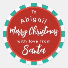 Rood en groen gestreept van de sticker van het ker