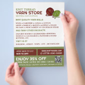 Rood en groen gewas, winkeltje met tinten, Garnenw Flyer (Hand)