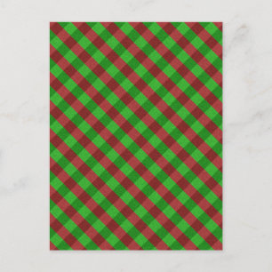 Rood- en Groen Glitter Briefkaart