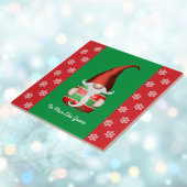 Rood en groen gnome - geen plek zoals gnome tegeltje