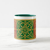 Rood en Groen Gotisch Vakantie Koffie Mok (Center)