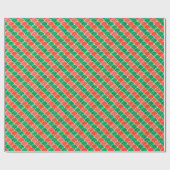 Rood en Groen Gouache Patroon Cadeaupapier (Vlak)