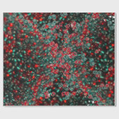 Rood en groen grote kralen cadeaupapier (Vlak)