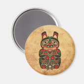  Rood en Groen Haida Spirit Beer Magneet (Voorkant / Achterkant)