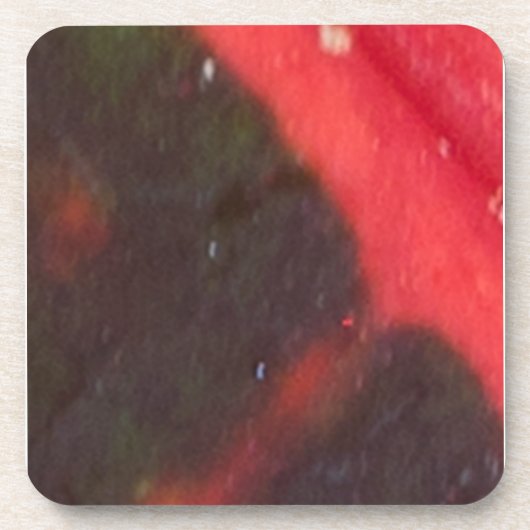 Rood en groen Hawaiian, gevarieerd lef Onderzetter (Voorkant)