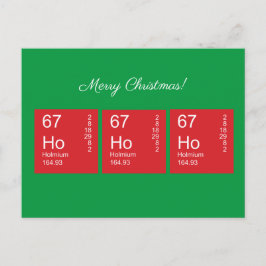  Rood en Groen Ho Ho Periodieke Tabel Briefkaart