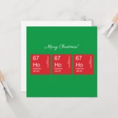  Rood en Groen Ho Ho Periodieke Tabel Kaart (Voorkant / Achterkant in situ)