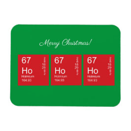 Rood en groen Ho Ho Periodieke Tabel Magneet