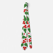 Rood en groen holly met kerst stropdas (Voorkant)
