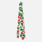 Rood en groen holly met kerst stropdas (Achterkant)