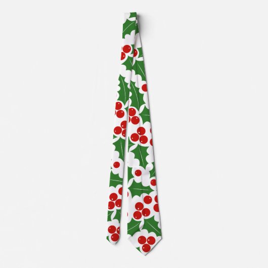 Rood en groen holly met kerst stropdas (Achterkant)