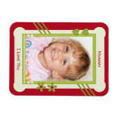 Rood en groen hou van je mama foto magneet (Horizontaal)