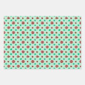  rood en groen inpakpapier vel (Voorkant)