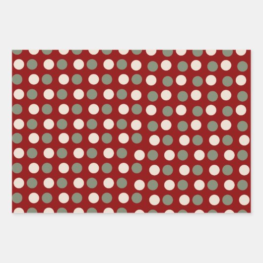 Rood en groen inpakpapier vel (Voorkant)