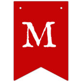 Rood en groen kerst en bogen vlaggetjes (Eerste vlag)