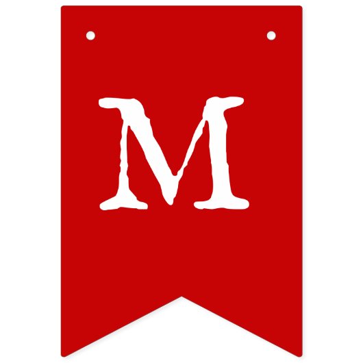 Rood en groen kerst en bogen vlaggetjes (Eerste vlag)