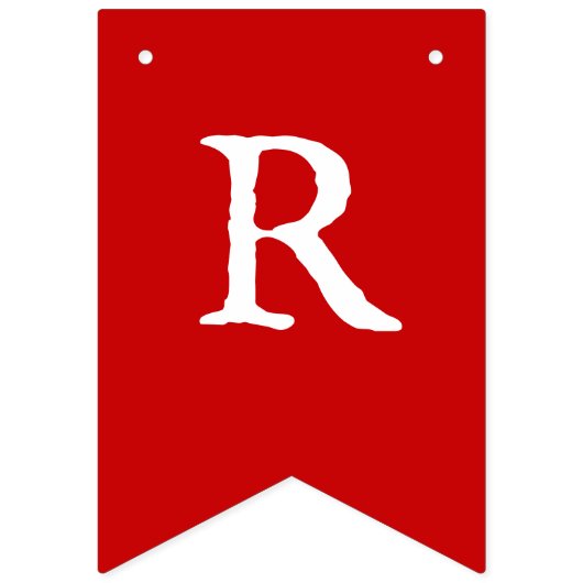 Rood en groen kerst en bogen vlaggetjes (Derde vlag)