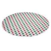 Rood- en groen kerstbladervlek snijplank (Hoek)