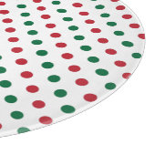 Rood- en groen kerstbladervlek snijplank (Hoek)