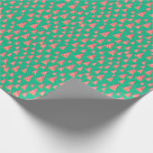 Rood en groen kerstboompapier cadeaupapier (Hoek)