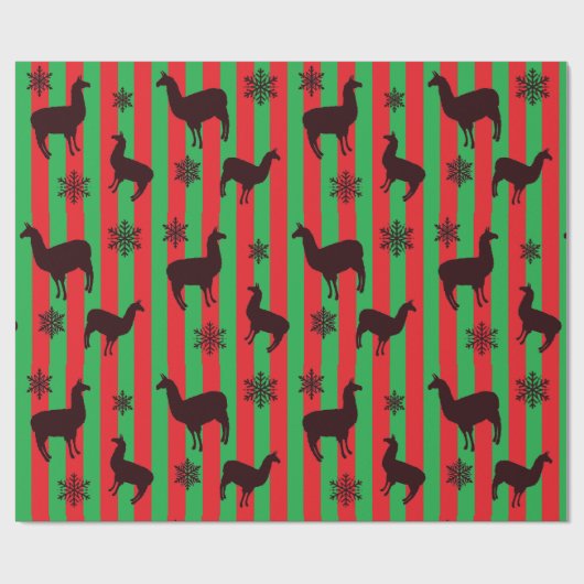 Rood- en Groen kerstcadeau voor feestjes Cadeaupapier (Vlak)