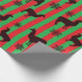 Rood- en Groen kerstcadeau voor feestjes Cadeaupapier (Hoek)