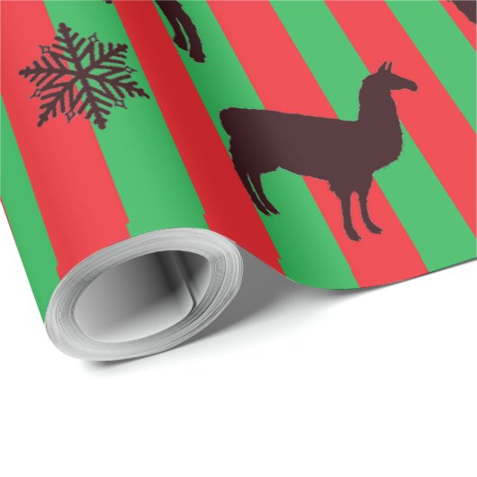 Rood- en Groen kerstcadeau voor feestjes Cadeaupapier (Rol Hoek)