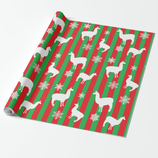 Rood- en Groen kerstcadeau voor feestjes Cadeaupapier (Uitgerold)