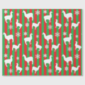 Rood- en Groen kerstcadeau voor feestjes Cadeaupapier (Vlak)