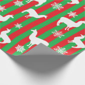 Rood- en Groen kerstcadeau voor feestjes Cadeaupapier (Hoek)