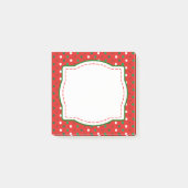 Rood- en Groen kerstcadeautje Post-it® Notes (Voorkant)