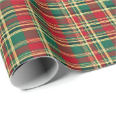Rood en groen kerstfeest cadeaupapier (Rol Hoek)