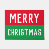 Rood en groen kerstfeest deurmat (Voorkant)