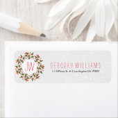 Rood en groen kerstfeest etiket (Insitu)