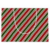 Rood en groen kerstfeest groot cadeauzakje (Voorkant)