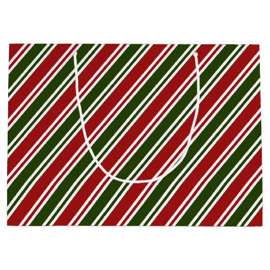 Rood en groen kerstfeest  groot cadeauzakje (Voorkant)