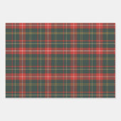 Rood en groen kerstfeest inpakpapier vel (Voorkant)