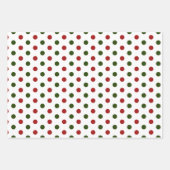 Rood en groen kerstfeest  inpakpapier vel (Voorkant 2)