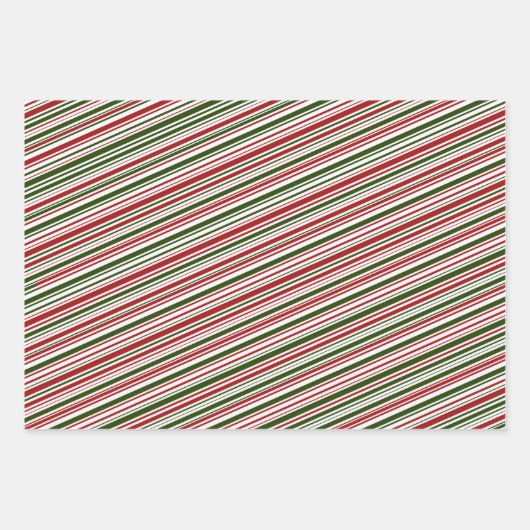 Rood en groen kerstfeest  inpakpapier vel (Voorkant)