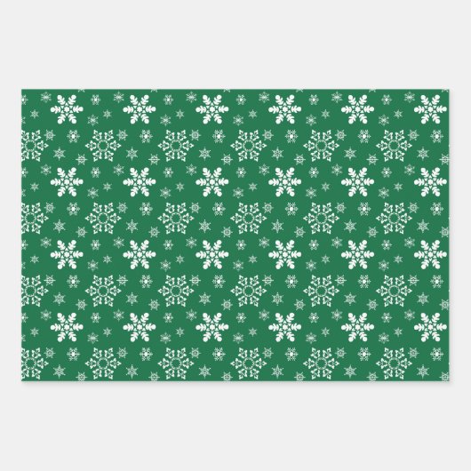 Rood en groen kerstfeest inpakpapier vel (Voorkant 2)