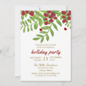 Rood en groen kerstfeest kaart (Voorkant)